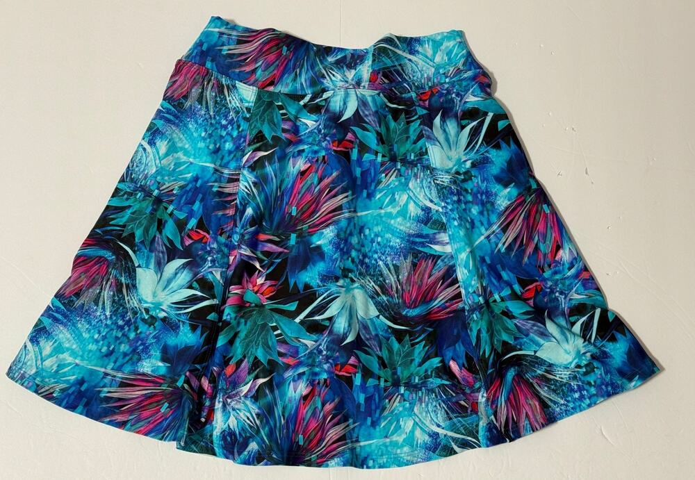 Dona Jo Tropical Print Pickleball Tennis Golf Skort, Size 1